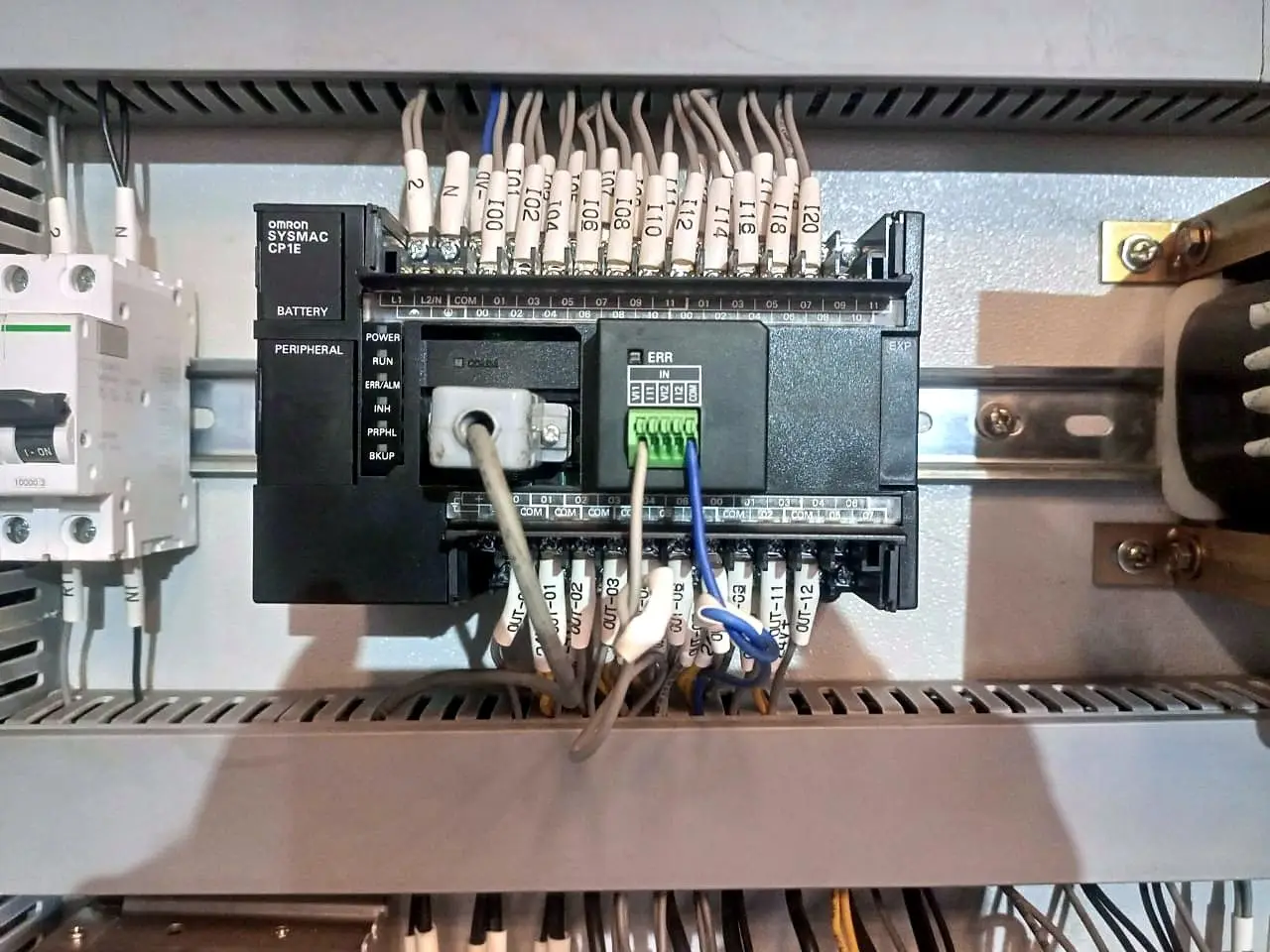 PLC in a control panel