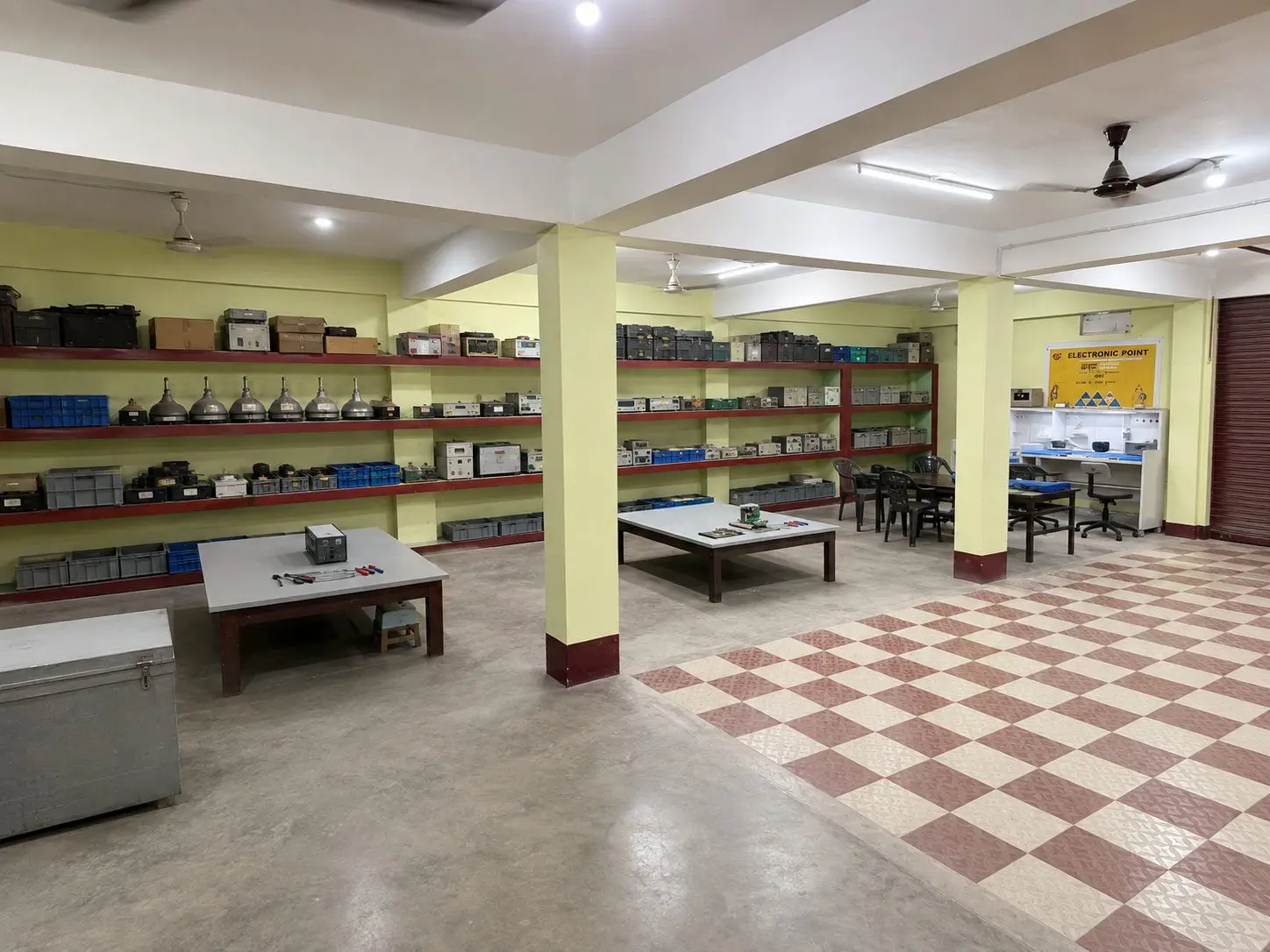 Electronic Point workshop interior, Adityapur